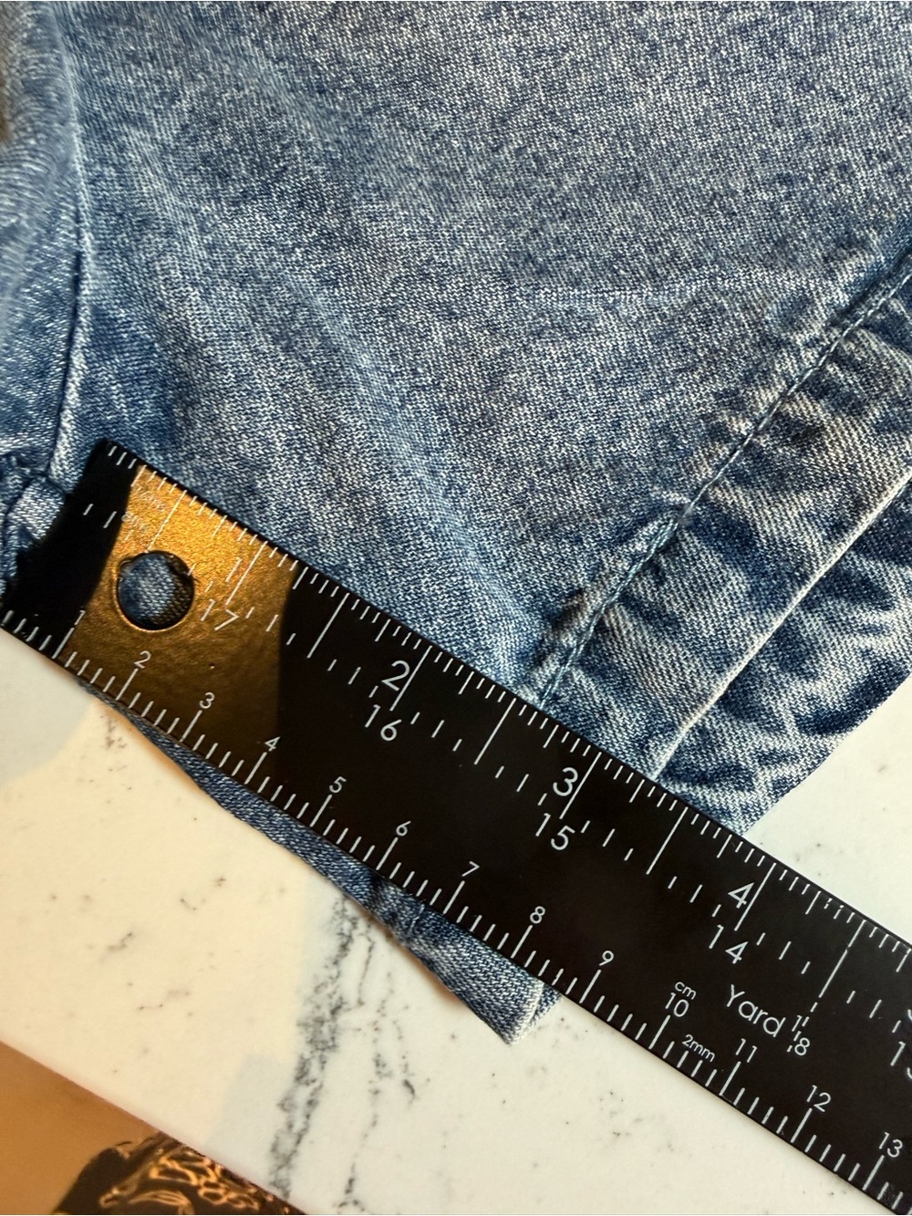 Denim Women’s Tie-Front Romper in Light Blue, size medium - Picture 10 of 10